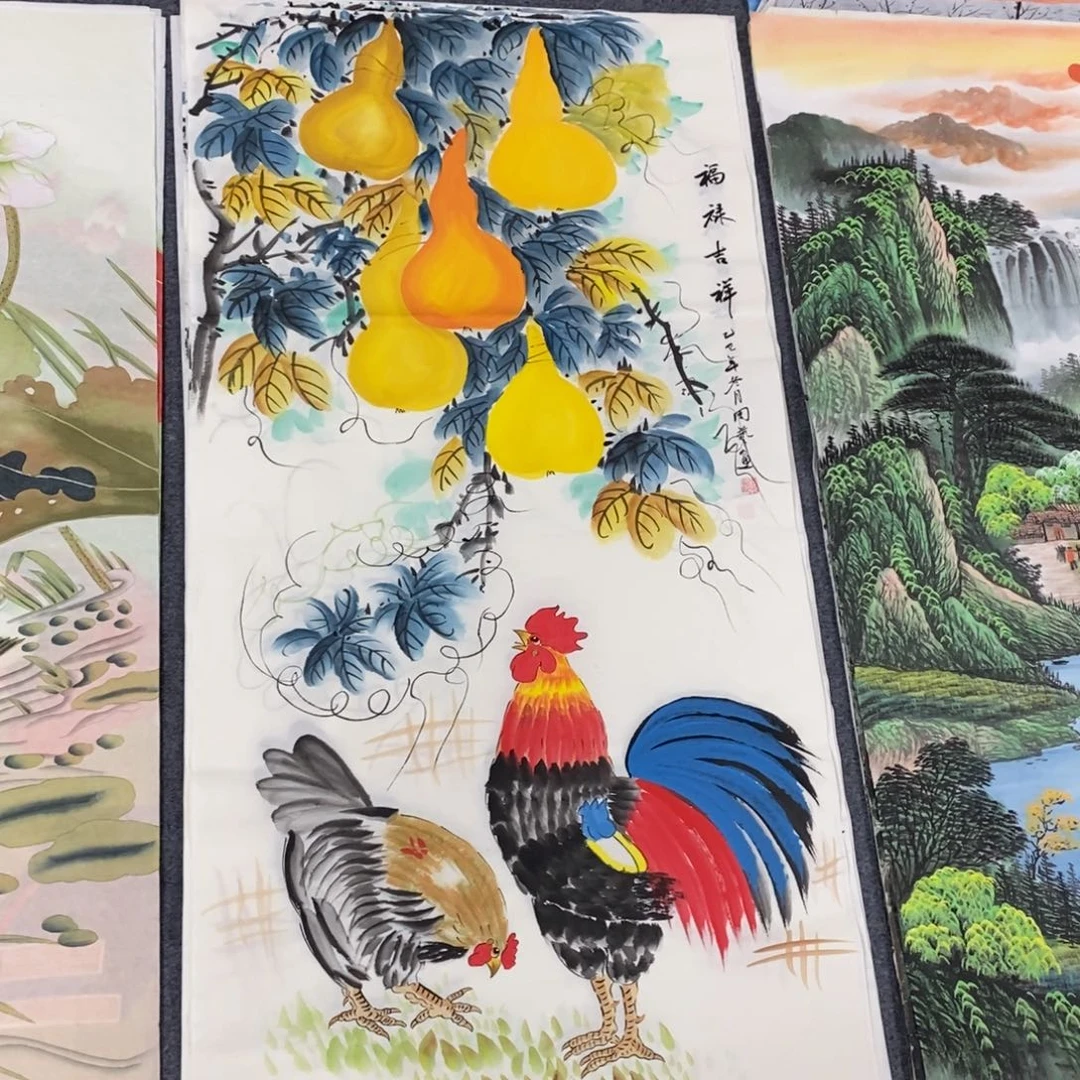 国画尺寸140✖️70四尺精品手绘画
