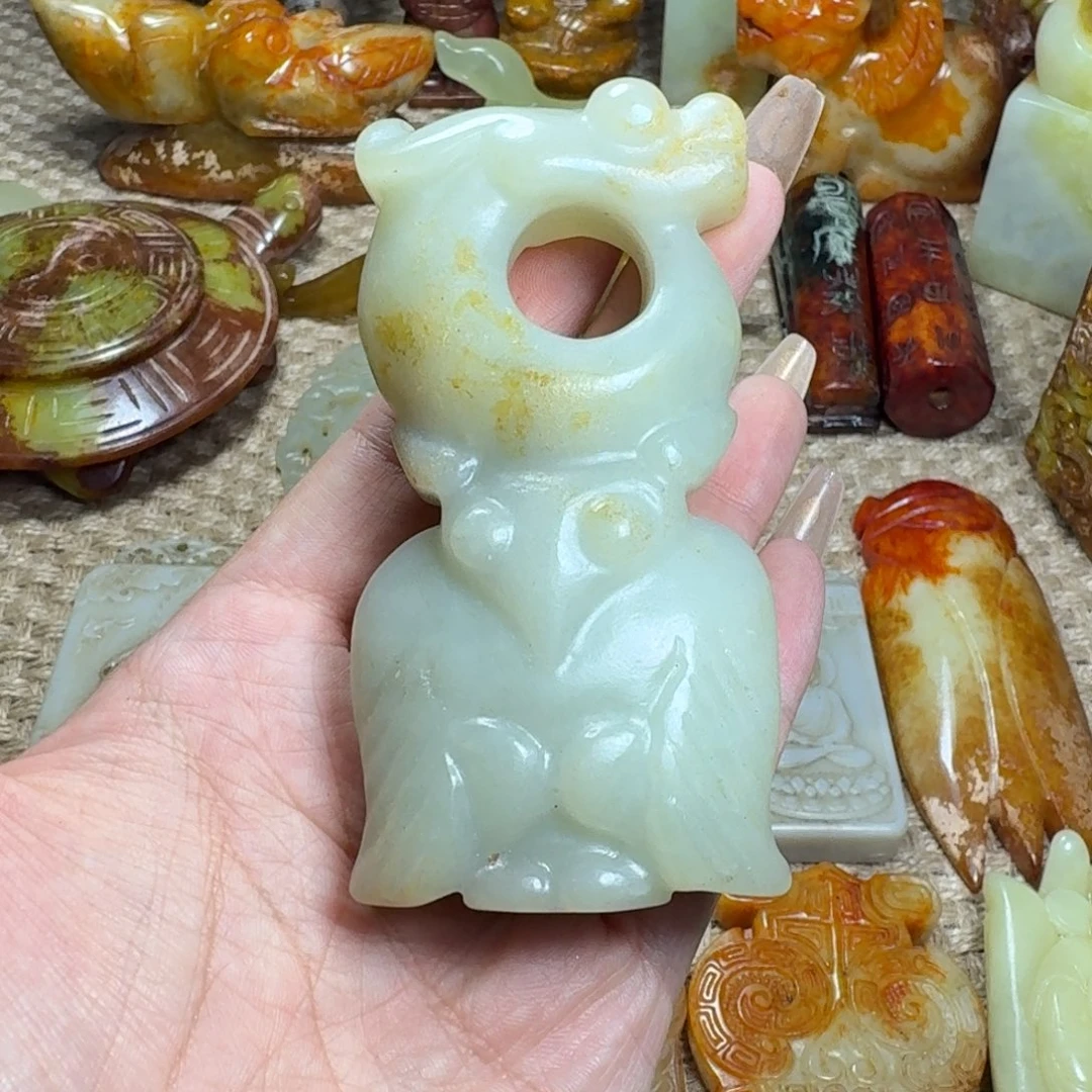 白玉菩提吊坠挂件