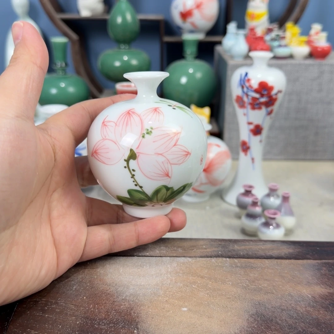 陶瓷手工小花器摆件