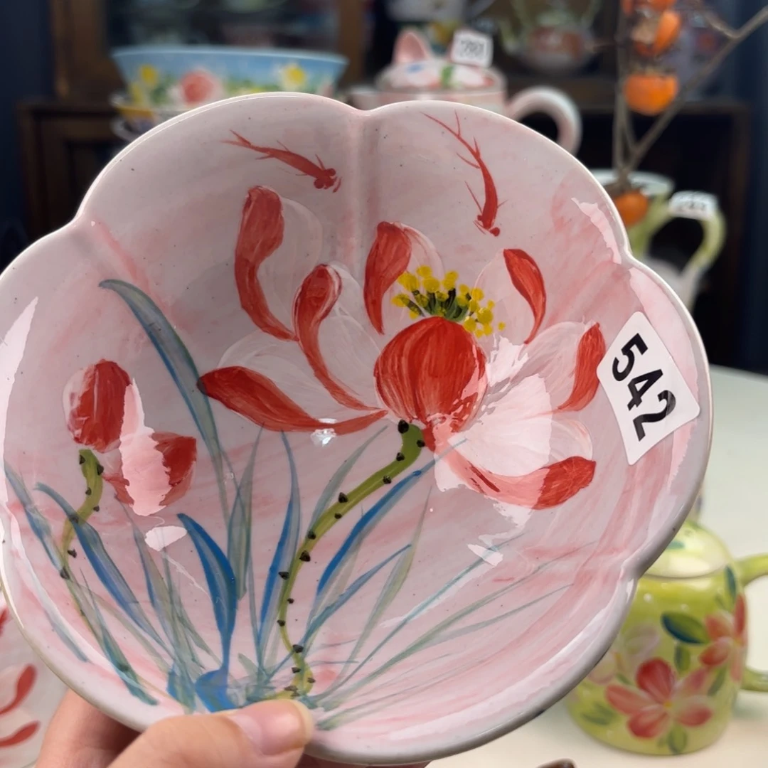 景德镇手绘高温釉下彩陶瓷茶具