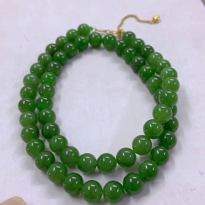 【闪购商品】和田玉（碧玉）颈饰银S925镶嵌11