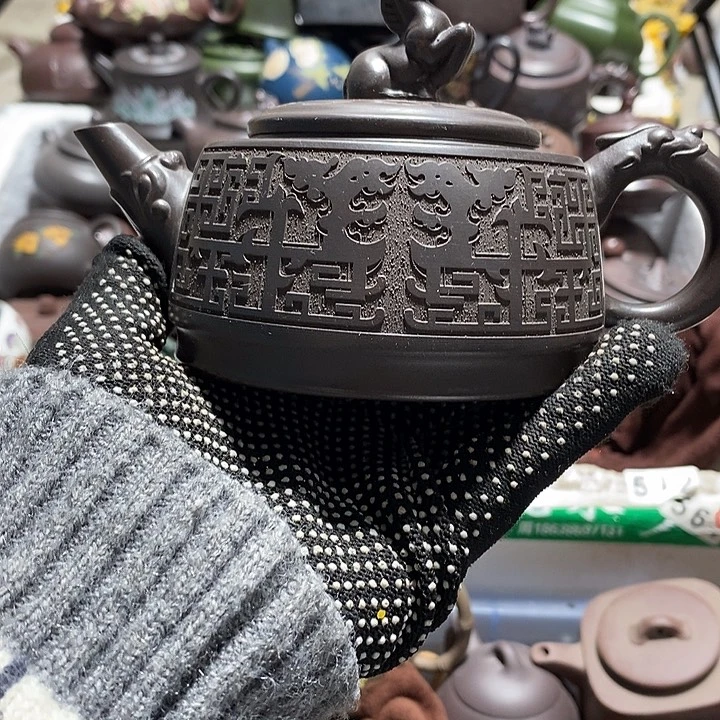 紫砂茶壶微瑕微笑