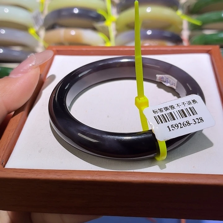 和田玉未镶嵌手镯61号51.8+