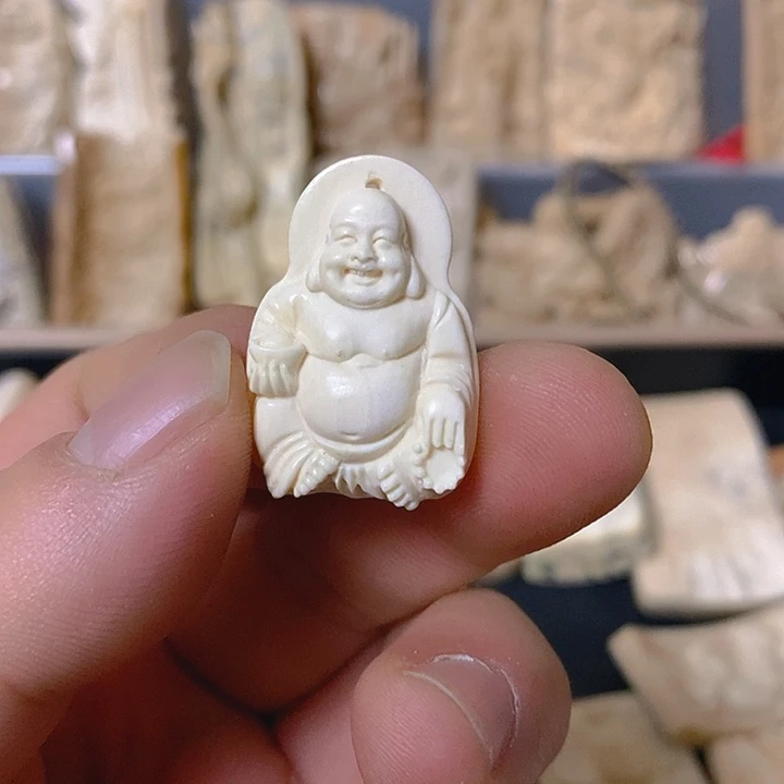 ?*?天然猛犸牙雕刻残次品