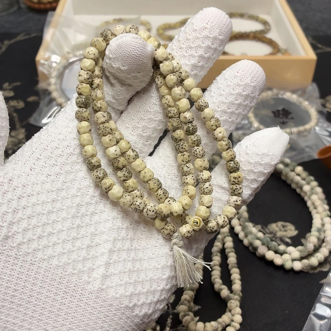 阴***）星月菩提吊坠晚安纯手工无相108素心款