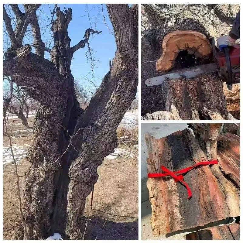 天然雷击枣木吊坠木牌手工一体雕刻