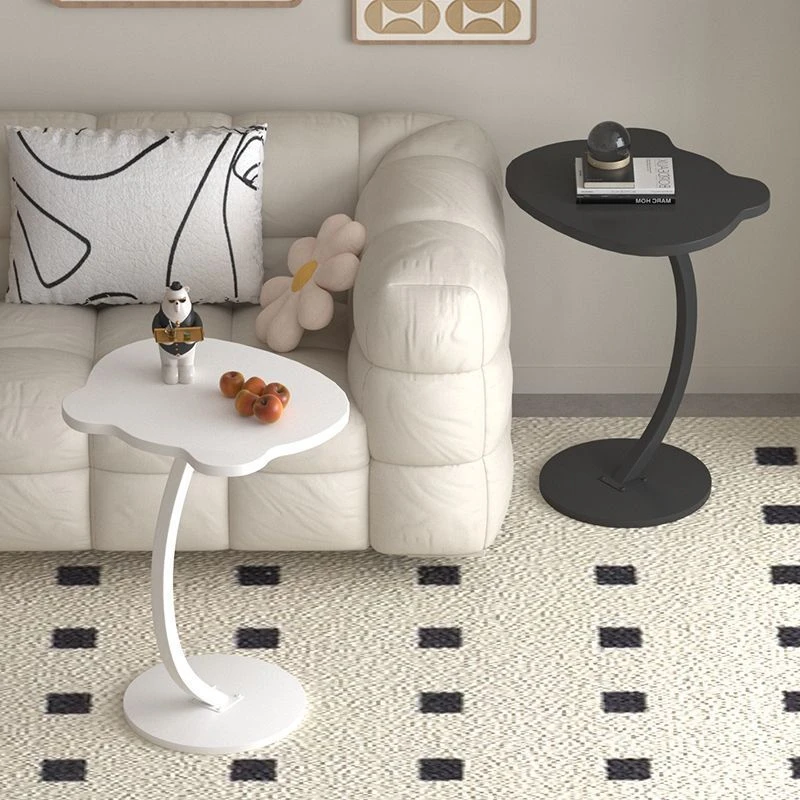 新款奶油风小熊沙发边几边柜小户型客厅家用小茶几卧室床边小桌子