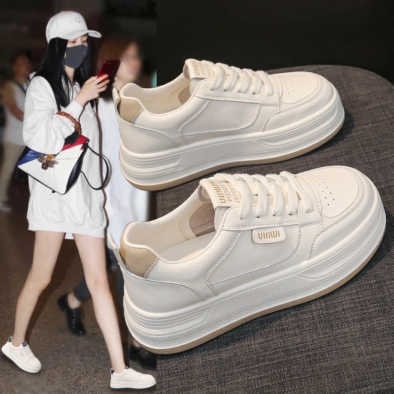 爆款小白鞋女2025新款春秋季百搭休闲板鞋ins潮透气小众运动鞋子