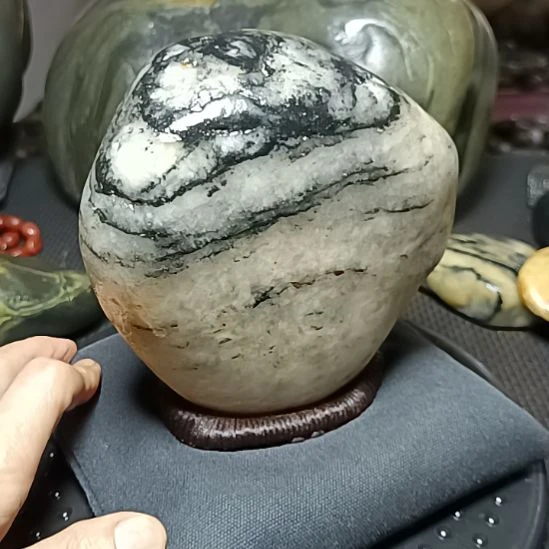 新疆金丝玉原石国画