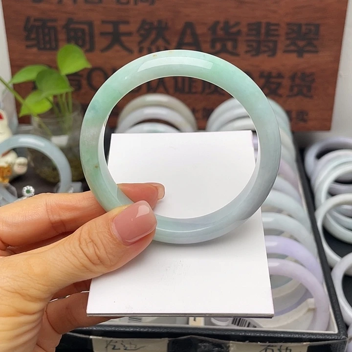 未镶嵌手镯翡翠57.2正圈