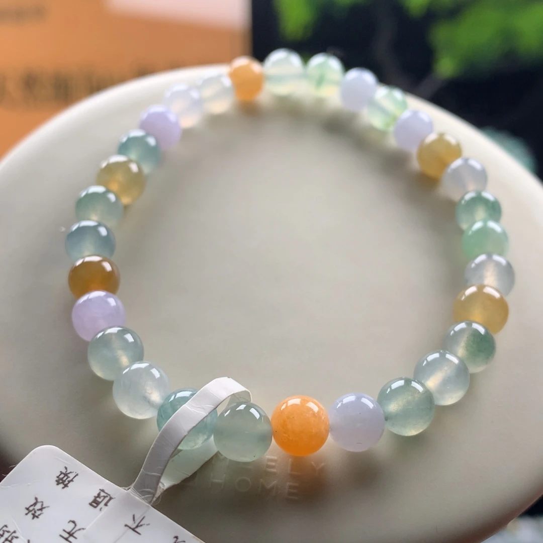 翡翠未镶嵌手链卡6.5