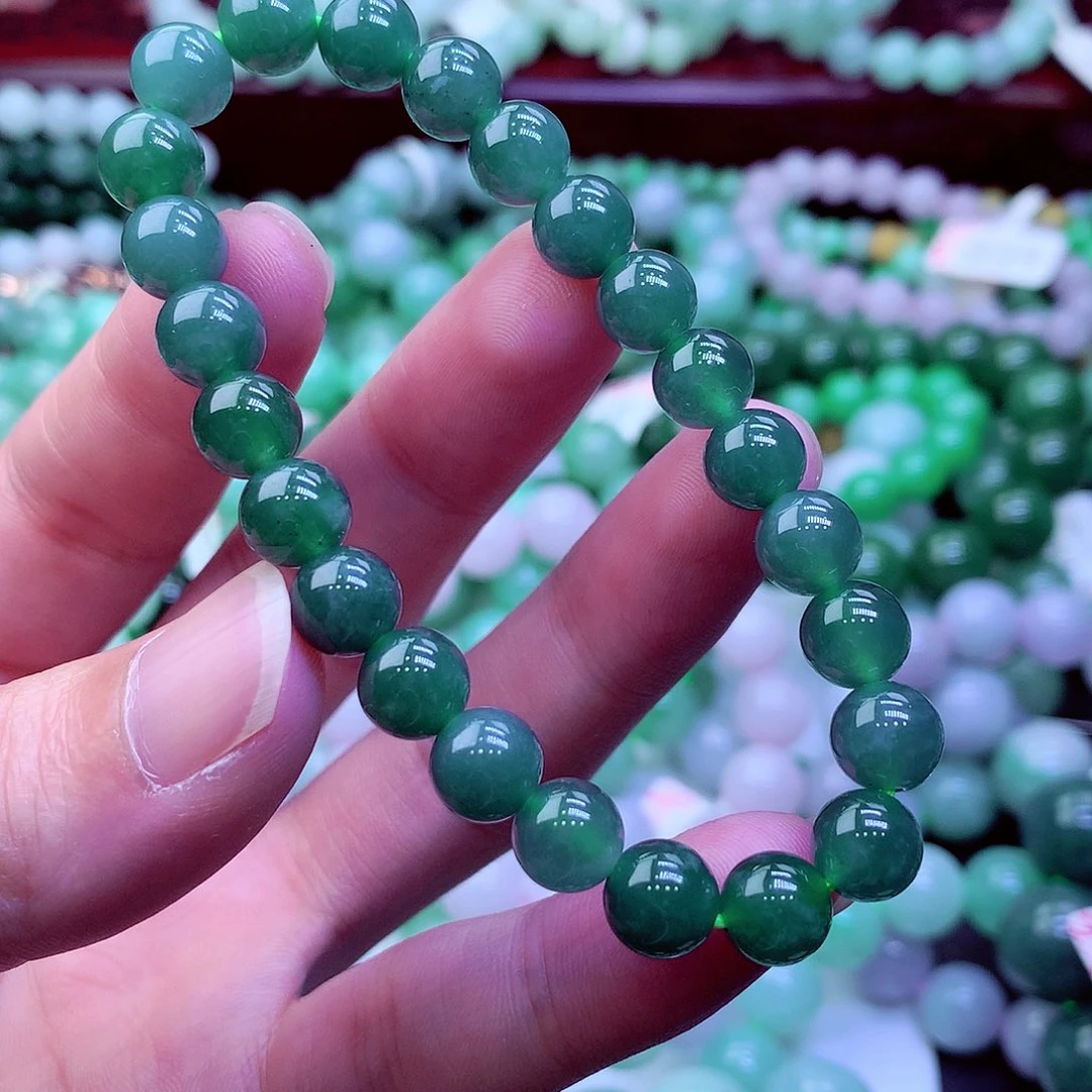 翡翠未镶嵌毛衣链