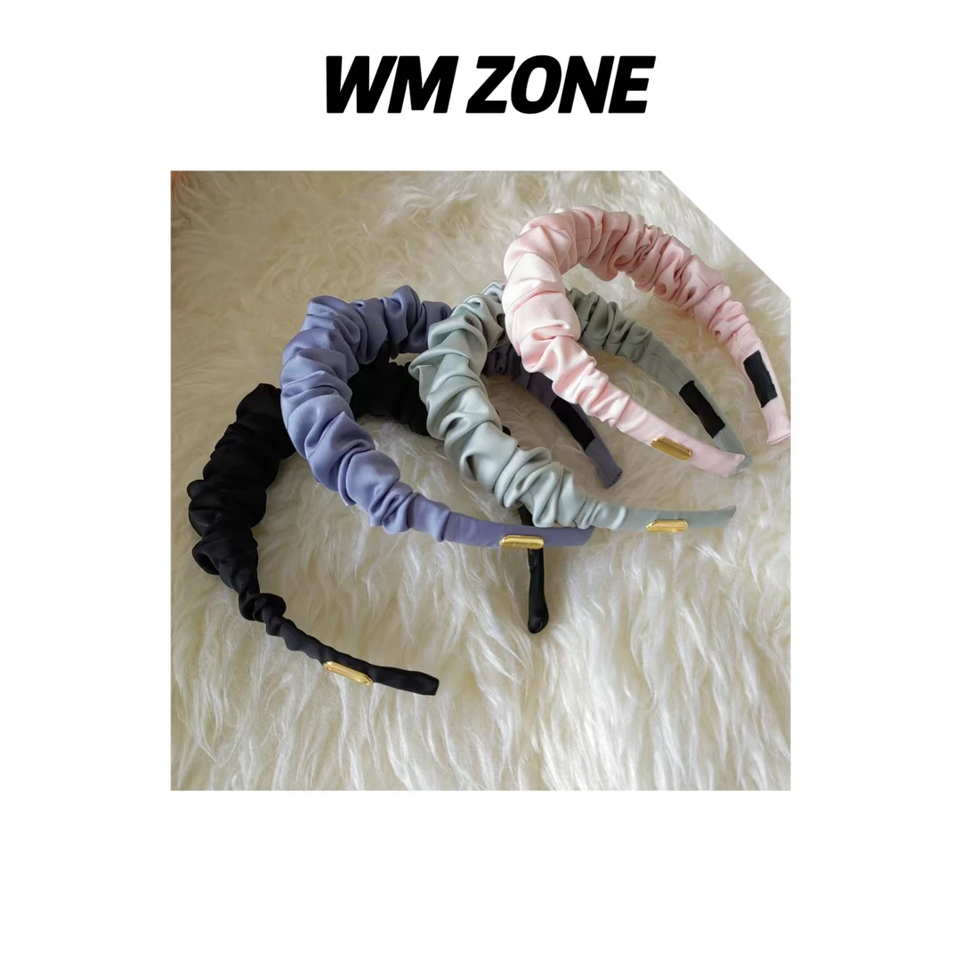 WM  3-3331  新款轻奢小众褶皱气质发箍/发圈