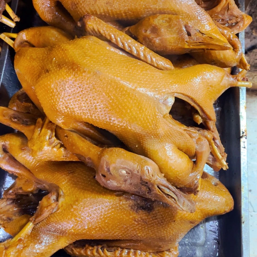 刚出锅3斤半对青烤鹅88包邮