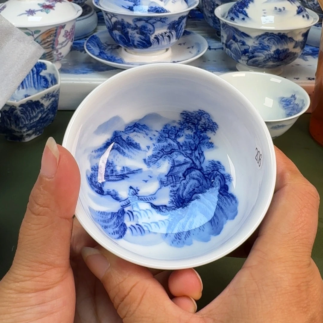 景德镇纯手绘茶具圆圆206