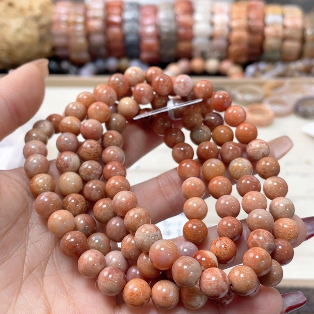 硅化珊瑚（珊瑚玉）手链未镶嵌嗨****我737