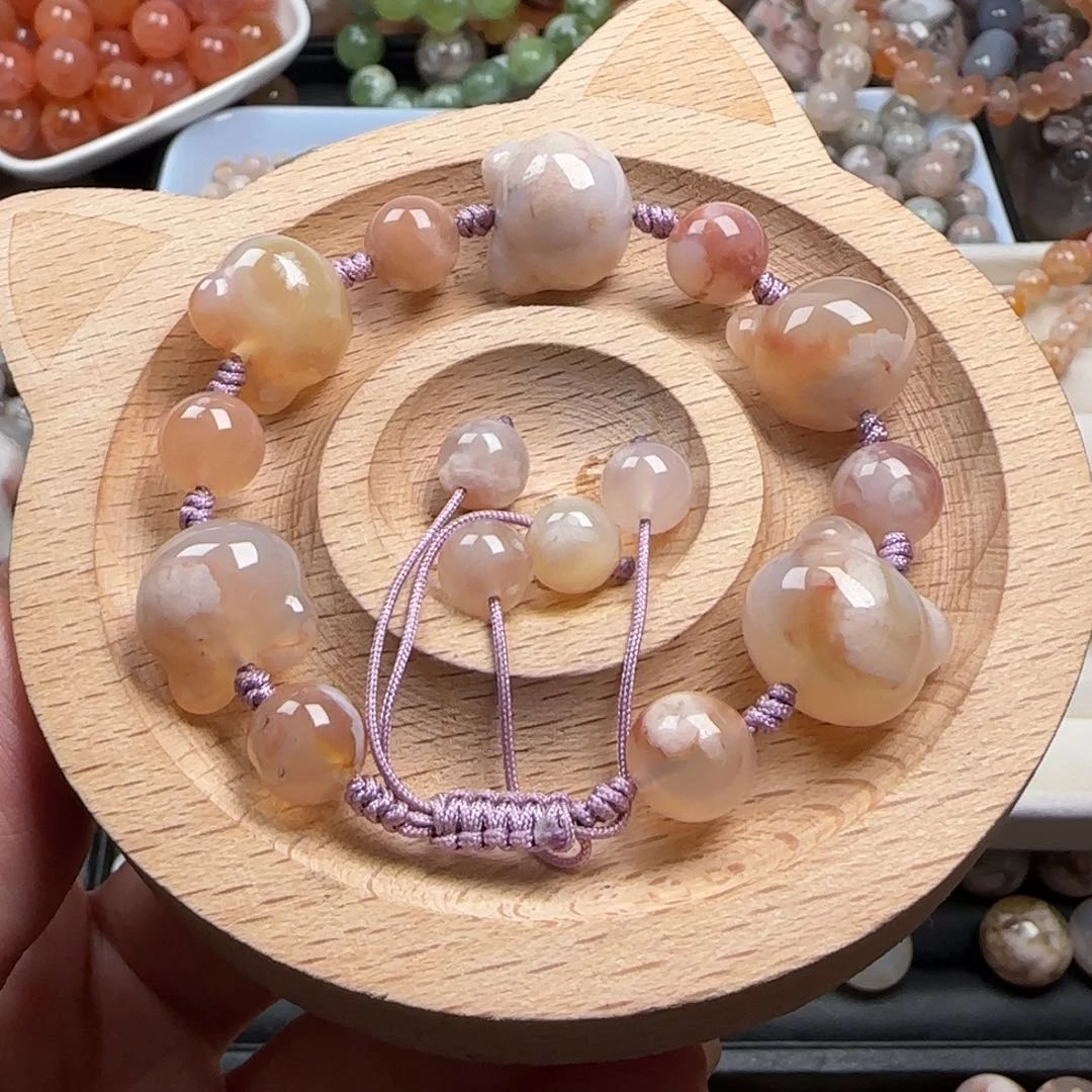 未镶嵌玛瑙/玉髓珠宝半成品