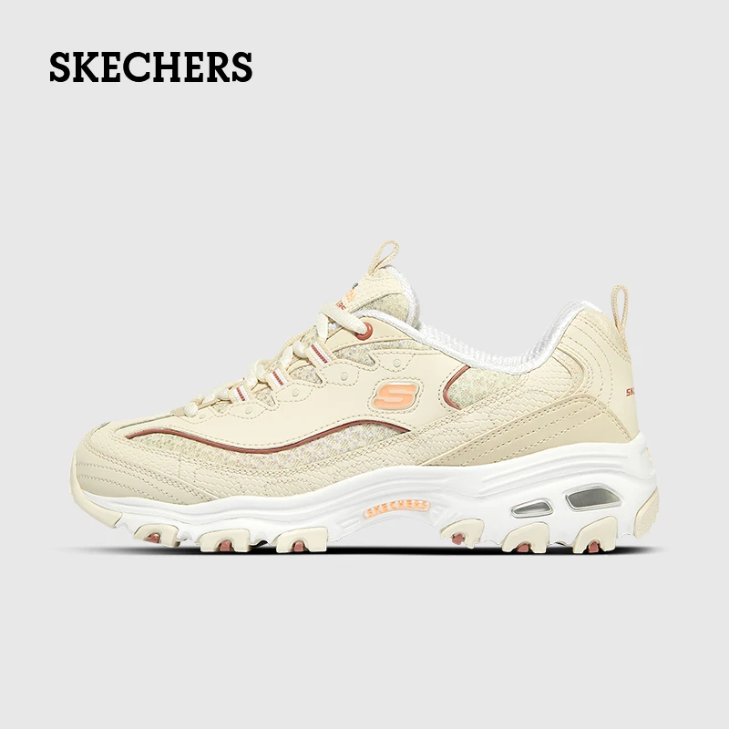 斯凯奇女鞋摩卡熊浅色四季厚底熊猫鞋运动休闲透气老爹鞋149791