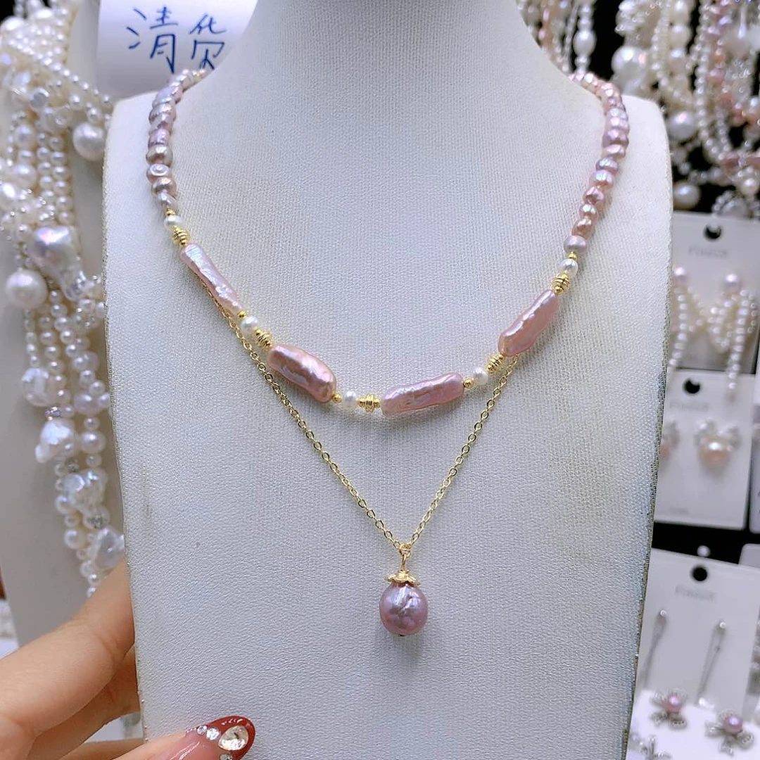 银S925镶嵌耳饰淡水珍珠