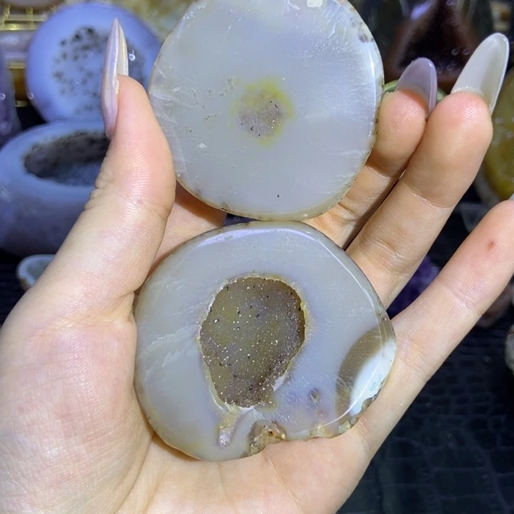 水晶未镶嵌珠宝半成品聚宝盆