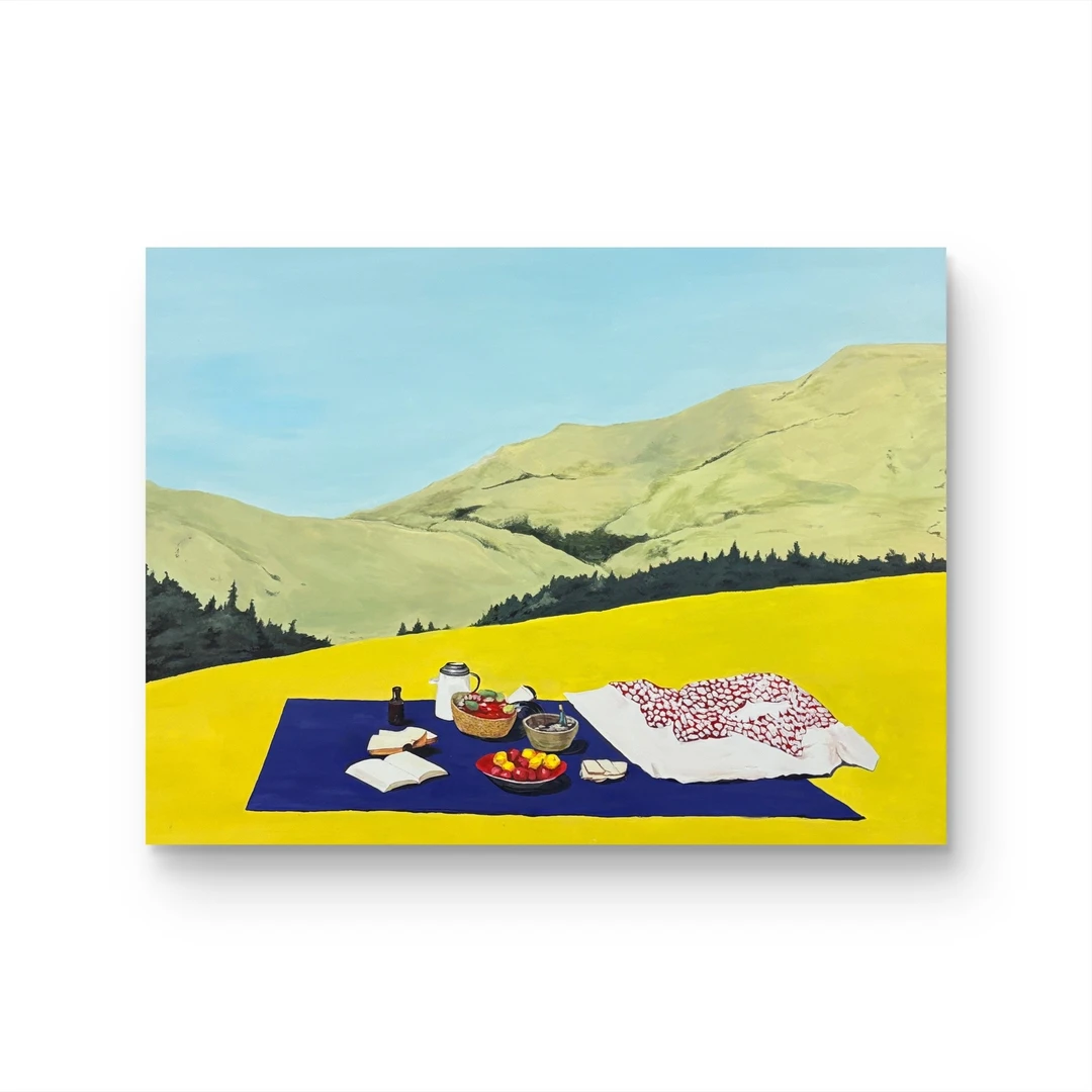 【秋日野餐】孤品 “90*120” No.508 纯手绘挂画