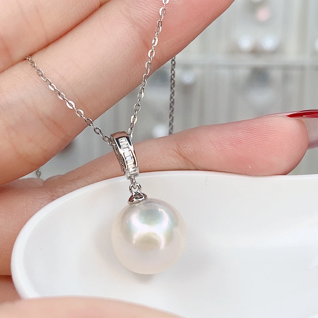合金淡水珍珠吊坠(赠链)