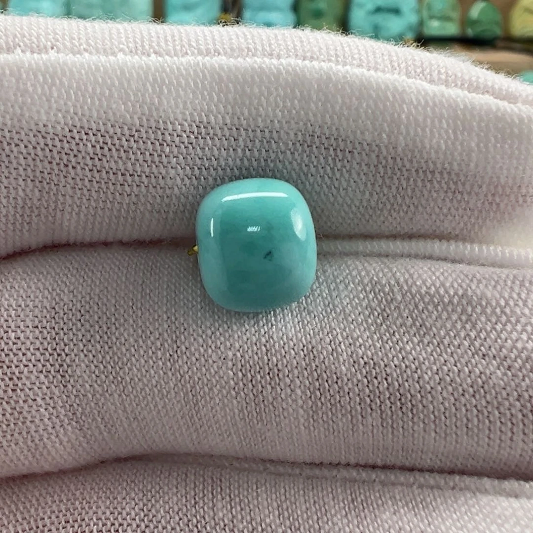 未镶嵌绿松石老型珠9x7.7mm