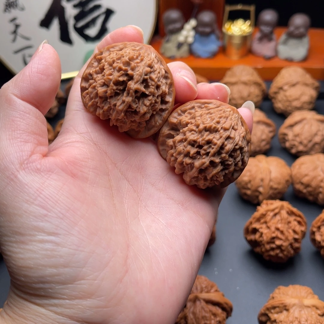 文玩核桃把件41满天星白茬