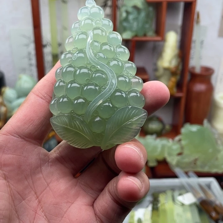 岫玉未镶嵌四大名玉手把