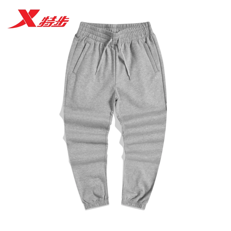 XTEP/特步超凡入圣运动长裤舒适跑针织棉涤摇粒绒女979428630583