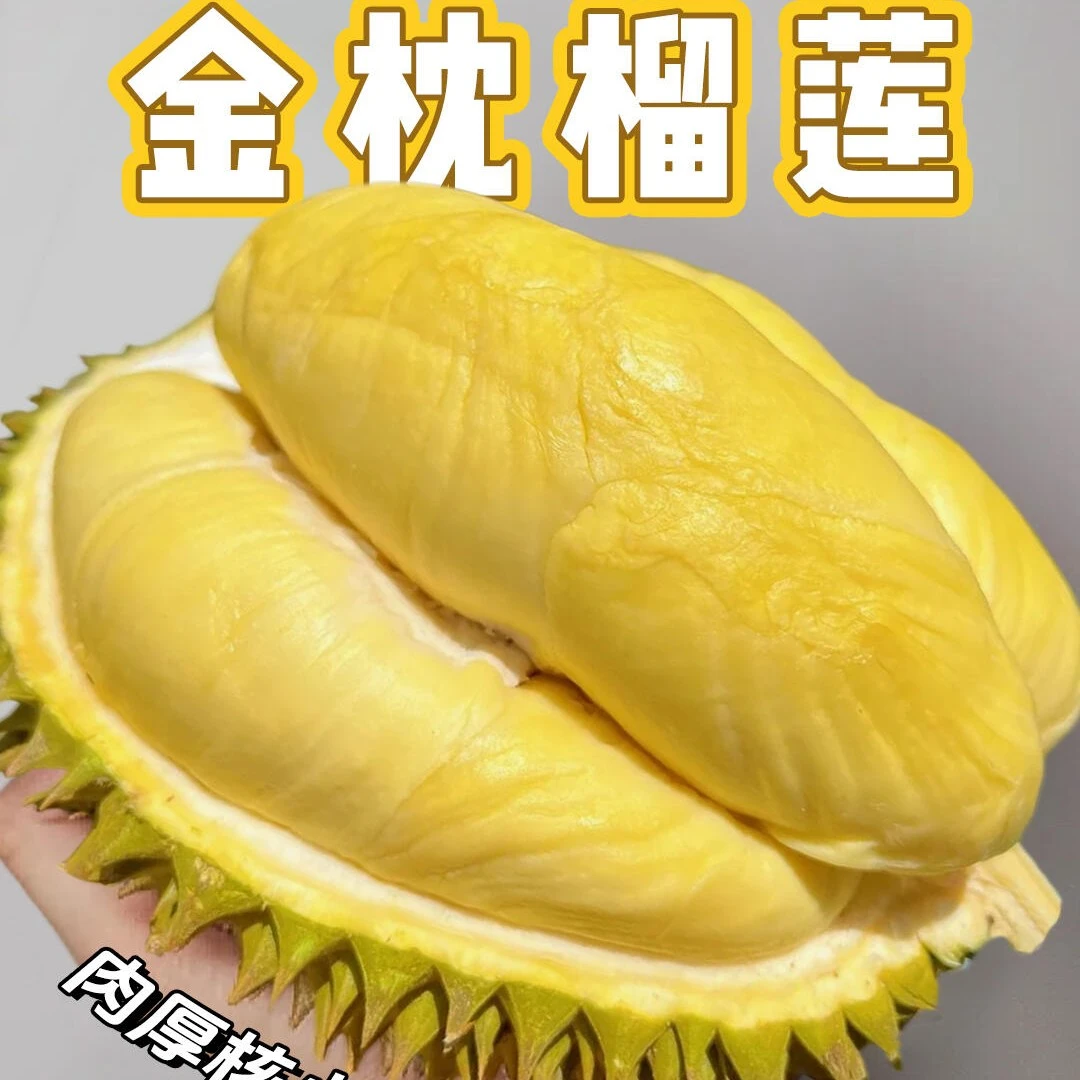 《榴莲小时达》越南新鲜金枕榴莲一个3.7-4.4斤左右软糯甜核小榴莲同城配金枕泰国
