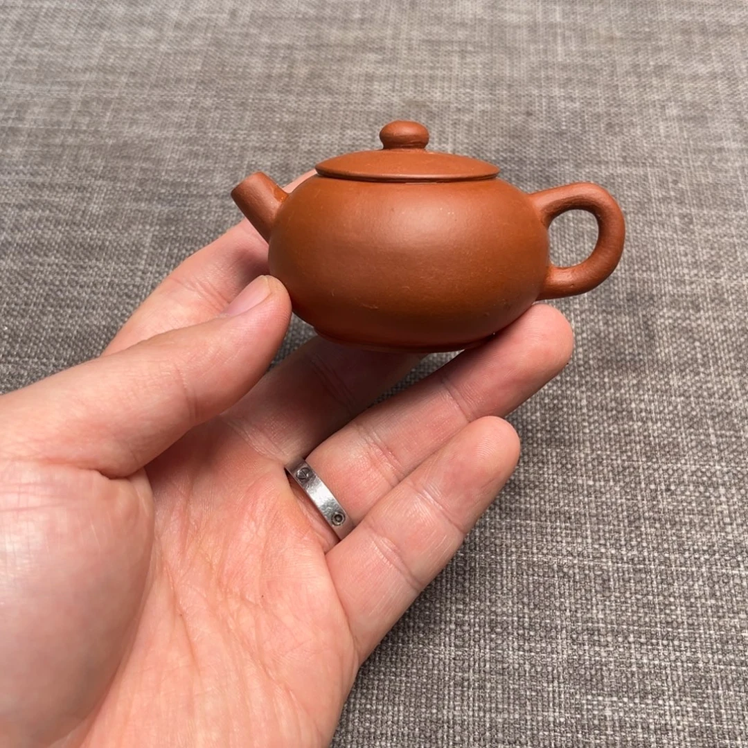 茶壶紫砂全手工 朱泥巨轮