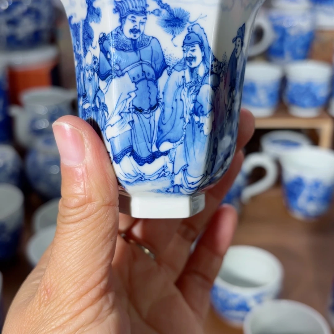 杯最**酒全手工全手绘陶瓷