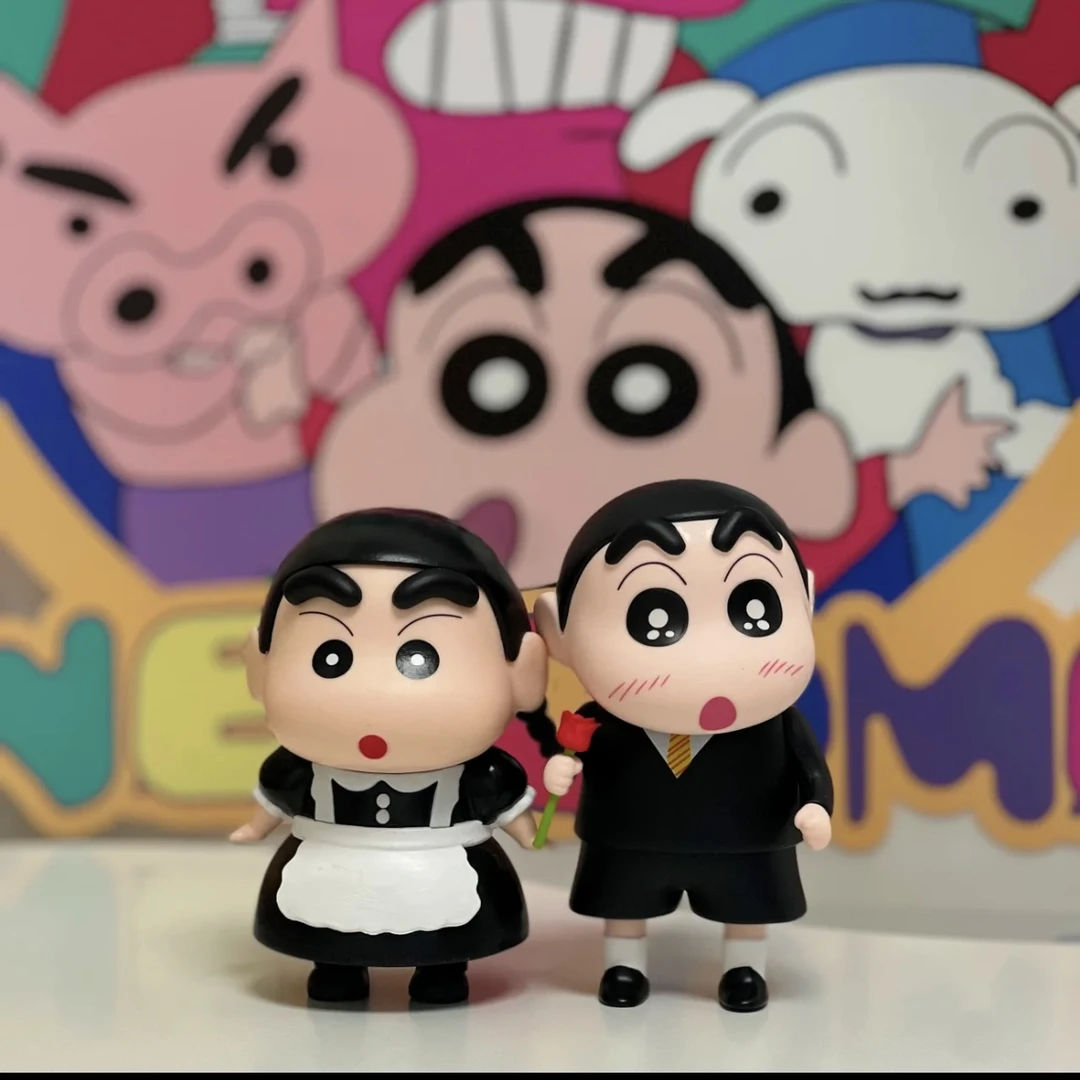 /浪漫黑色情侣系列10cm可爱礼物家居装饰摆件