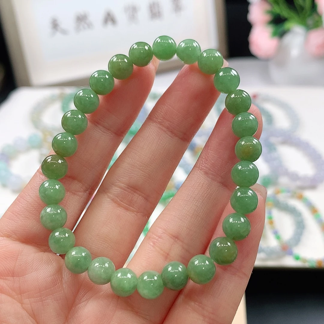 翡翠未镶嵌手链手链6.8mm