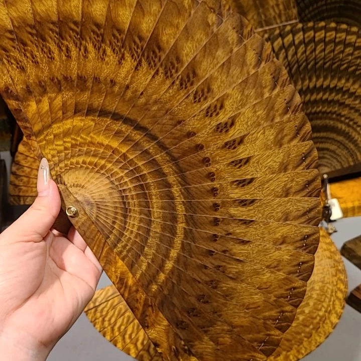 扇子20小叶桢楠金丝楠木苏扇老料