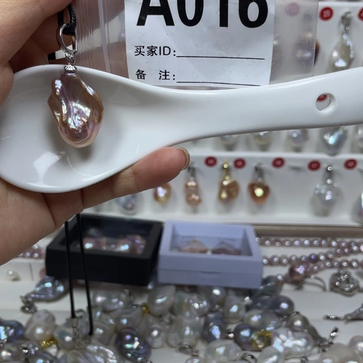 淡水珍珠巴洛克银S925镶嵌