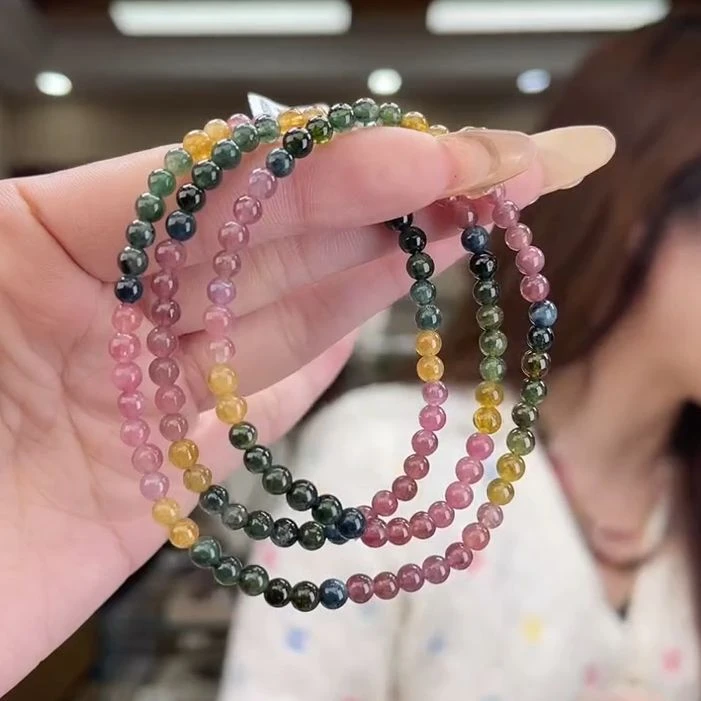 02590921碧玺/未镶嵌4mm+碧玺多圈多样性发货21