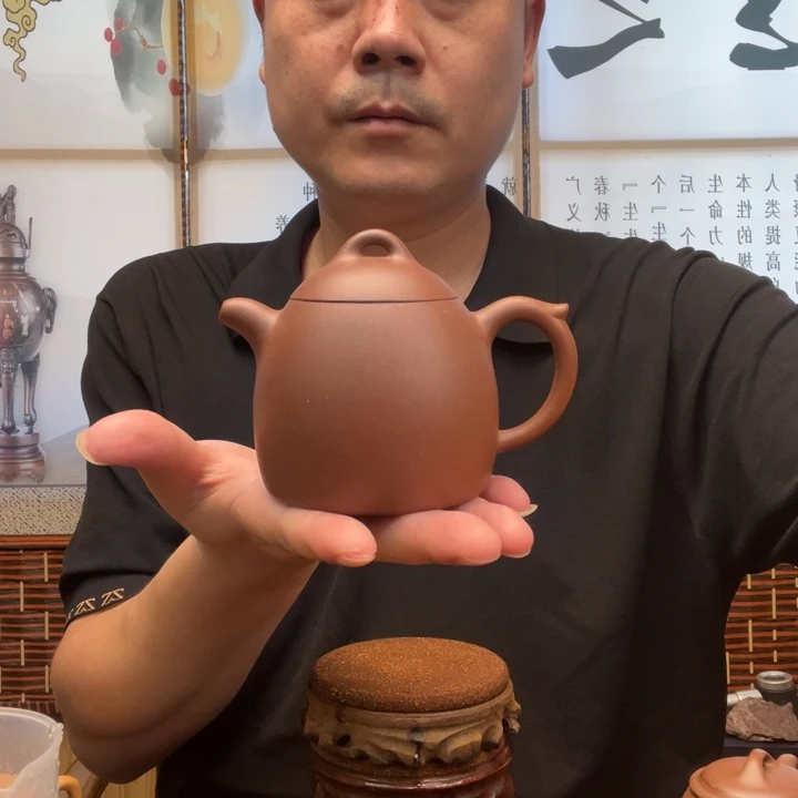 茶壶紫砂原矿底槽清全手工秦权260毫升左右