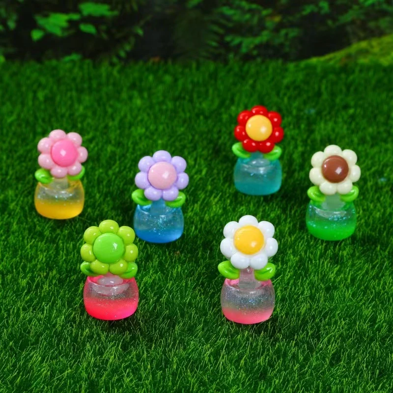 【许愿+对对碰+九宫格】新款细闪花朵立体摆件