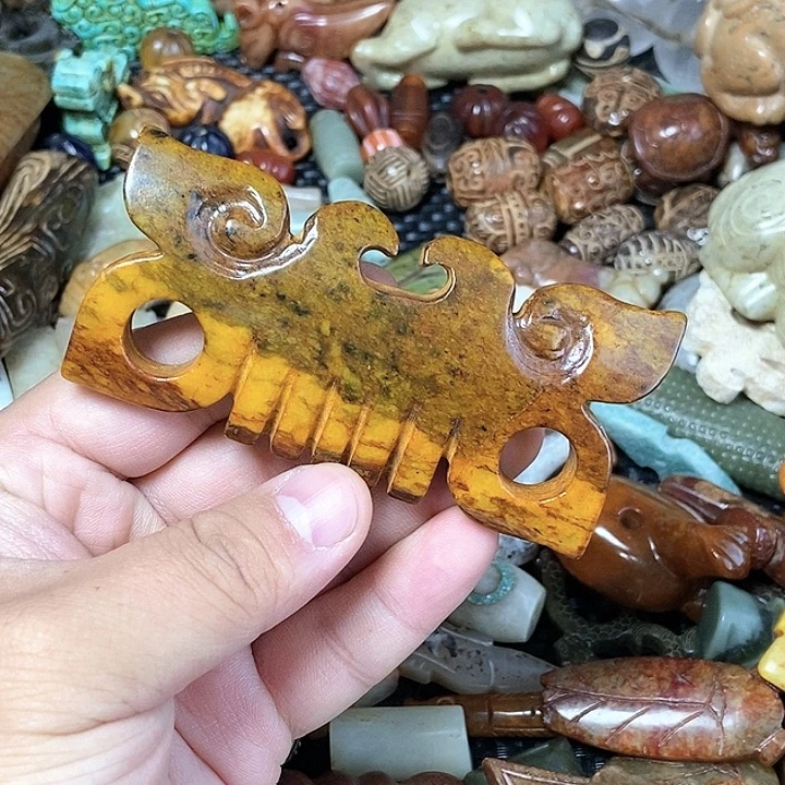 和田玉未镶嵌颈饰62