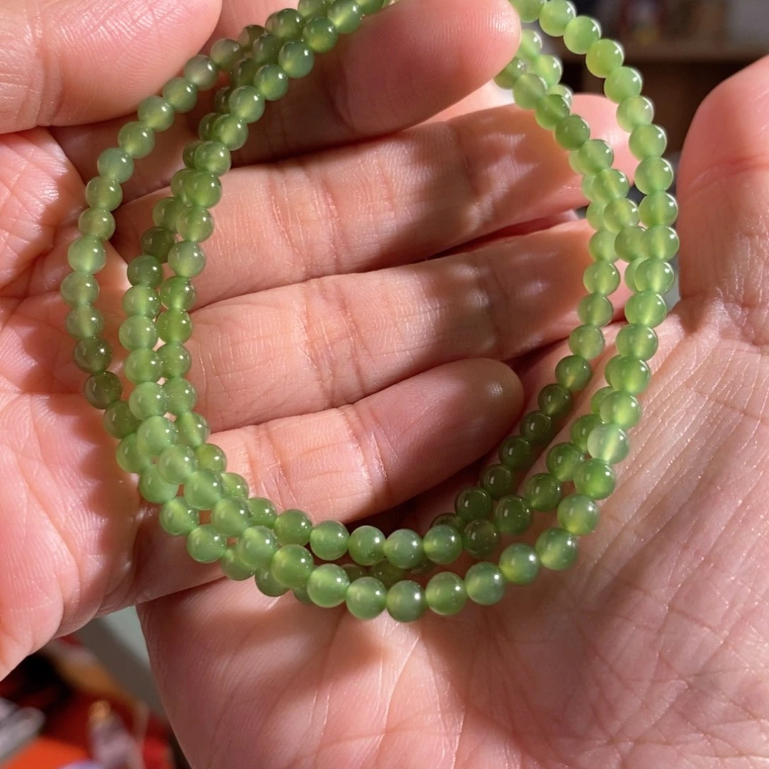 和田玉手串未镶嵌A*Y