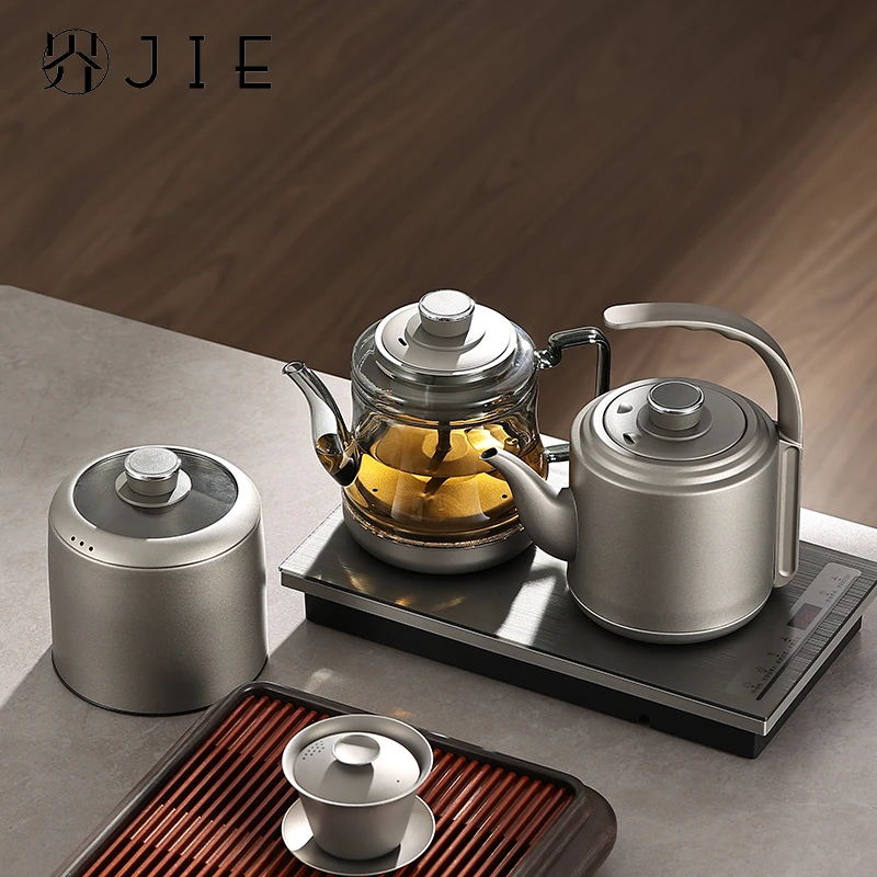 纯钛烧水壶全自动一体电热壶泡茶专用茶台嵌入式煮茶器2024