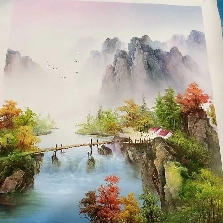 油画50+60手绘油画