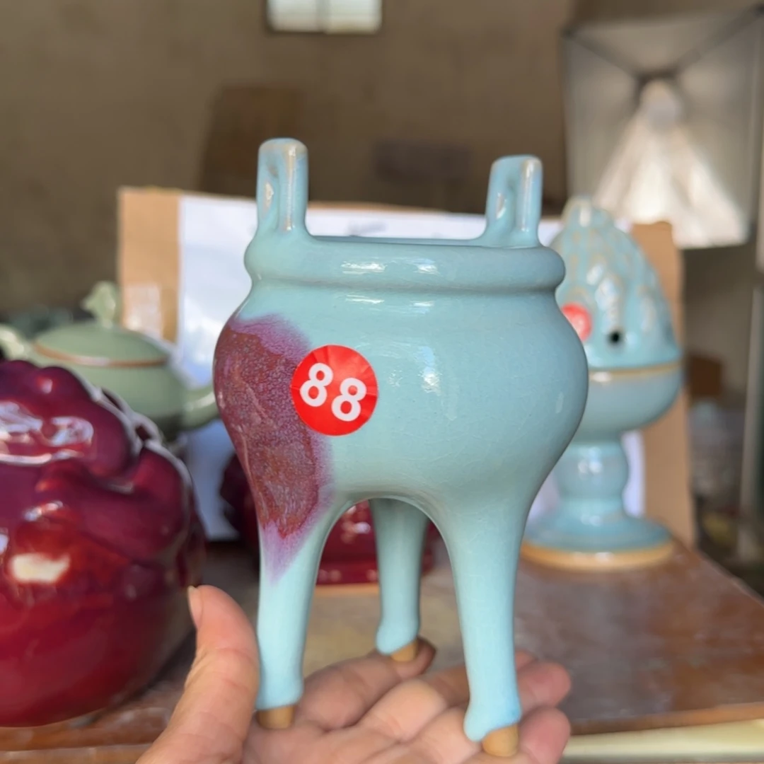 摆件郑家钧瓷摆件微瑕