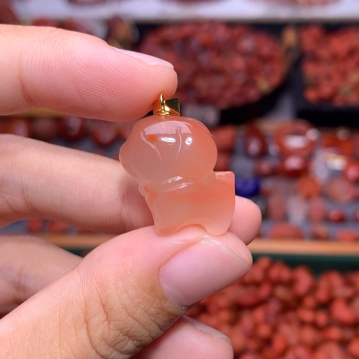 未镶嵌南红南红玛瑙小狗