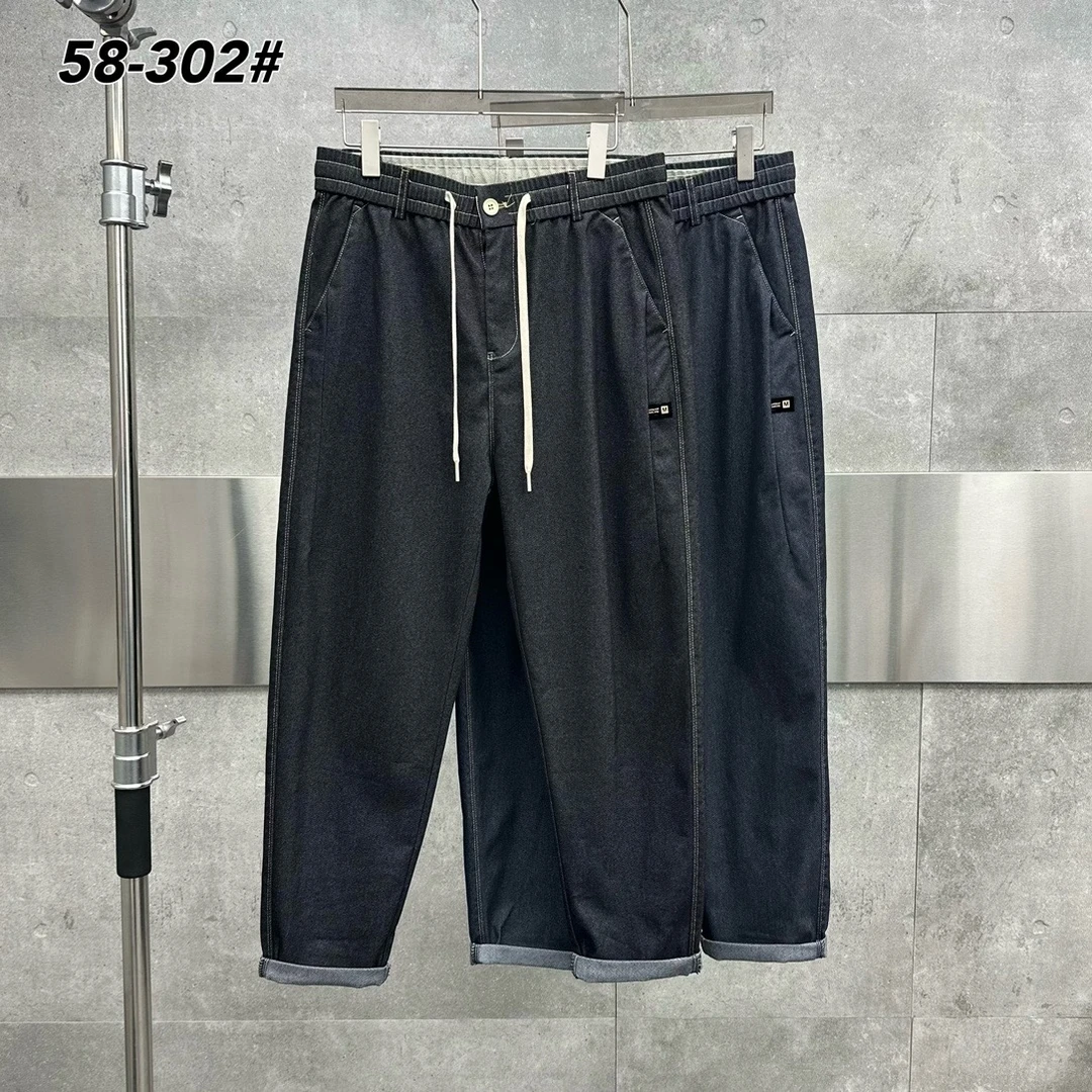 【夏季新款】58-302百搭时尚简约百搭原浆洗水牛仔直筒小脚裤