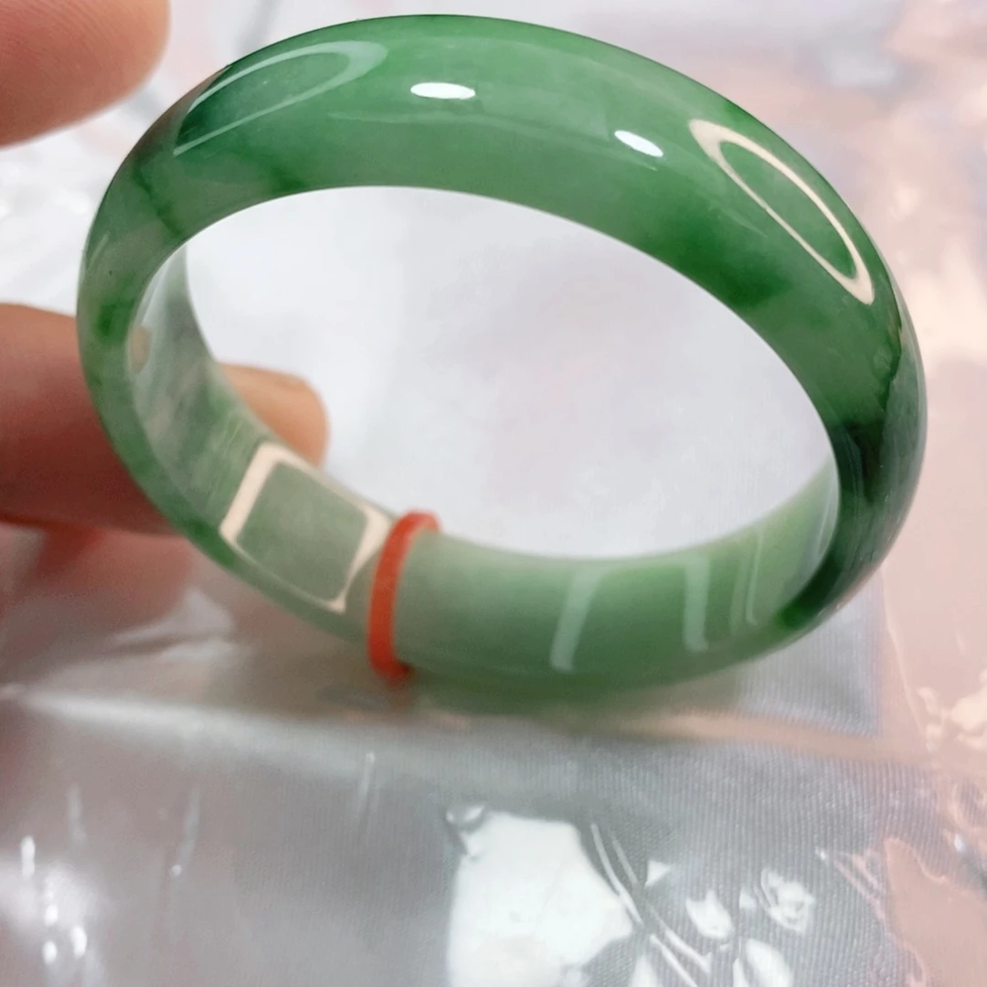 翡翠手镯未镶嵌45圈口童镯