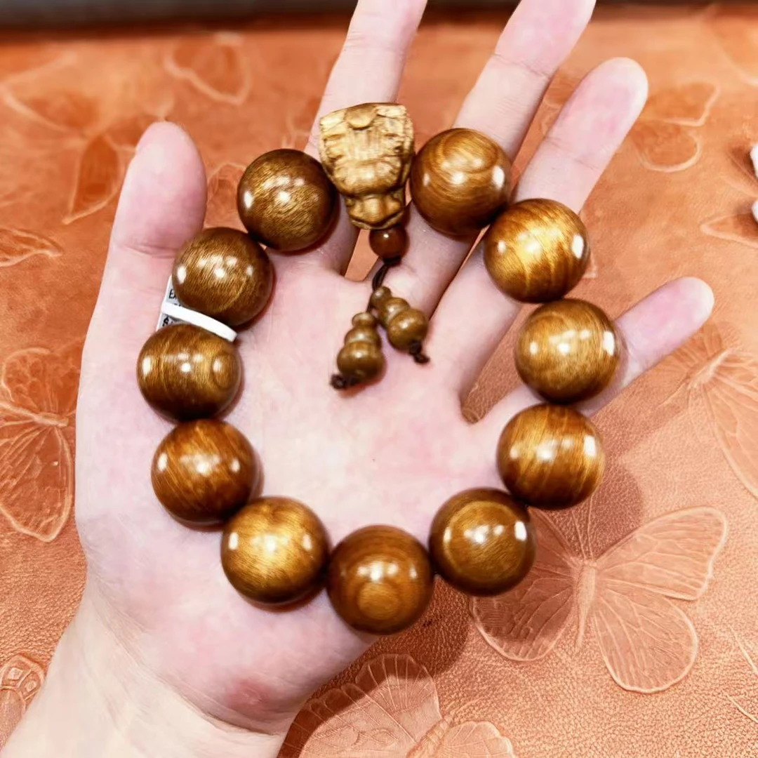 龙吐珠金丝楠单圈精美手串MK314