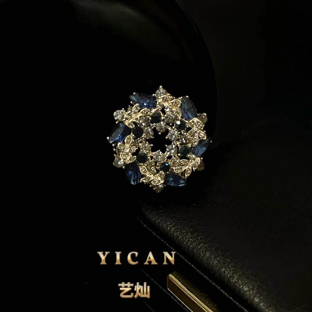 合金胸针 【璀璨花环】简约百搭精致优雅高档春夏时尚胸针1015